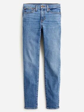 J. Crew Toothpick Jeans Women's 34 High Rise Bluebell Wash BP391 Stretch Denim